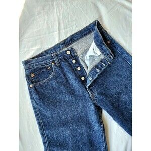 Vintage Levi 501 Made in USA Straight Leg Button Fly Jeans 33x34